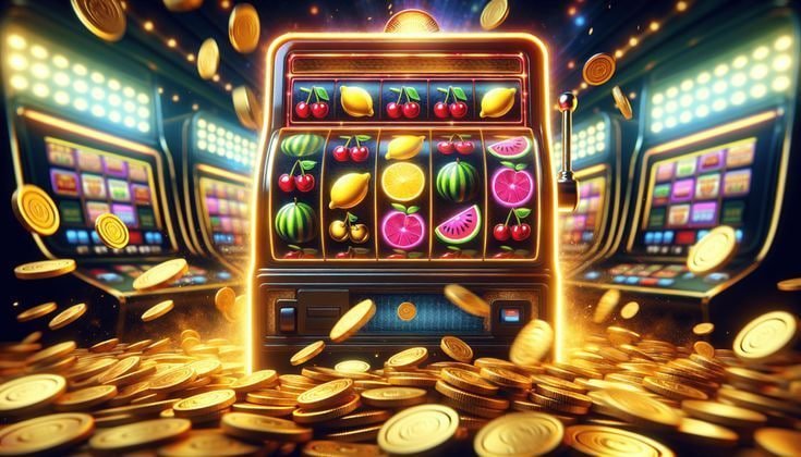 Layar permainan Money Train di aplikasi mobile cuanslot dengan gulungan berwarna dan simbol bonus